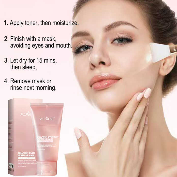 đ€ Masque de Nuit au CollagĂšne â Hydratant & Raffermissant