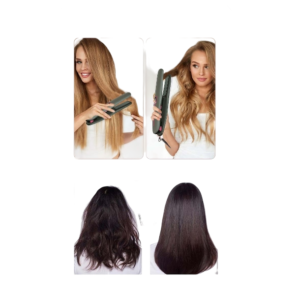 Mini Lisseur de Cheveux Portable avec Écran LCD – Pour des Coiffures Parfaites Où que Vous Soyez !